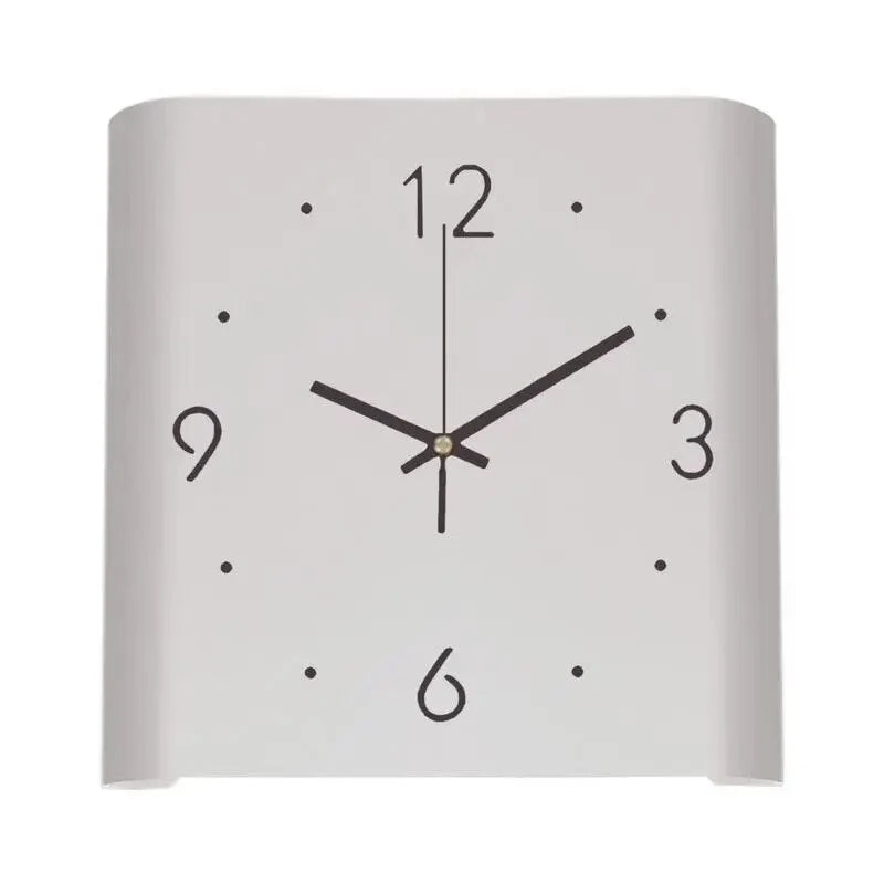 Wall Clock | Double-Sided Square & Silent | Iron Frame
