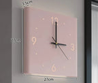 Wall Clock | Double-Sided Square & Silent | Iron Frame