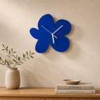 Wall Clock | Floral Pattern & Silent Movement | 28 × 26 cm