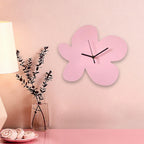 Wall Clock | Floral Pattern & Silent Movement | 28 × 26 cm
