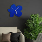 Wall Clock | Floral Pattern & Silent Movement | 28 × 26 cm