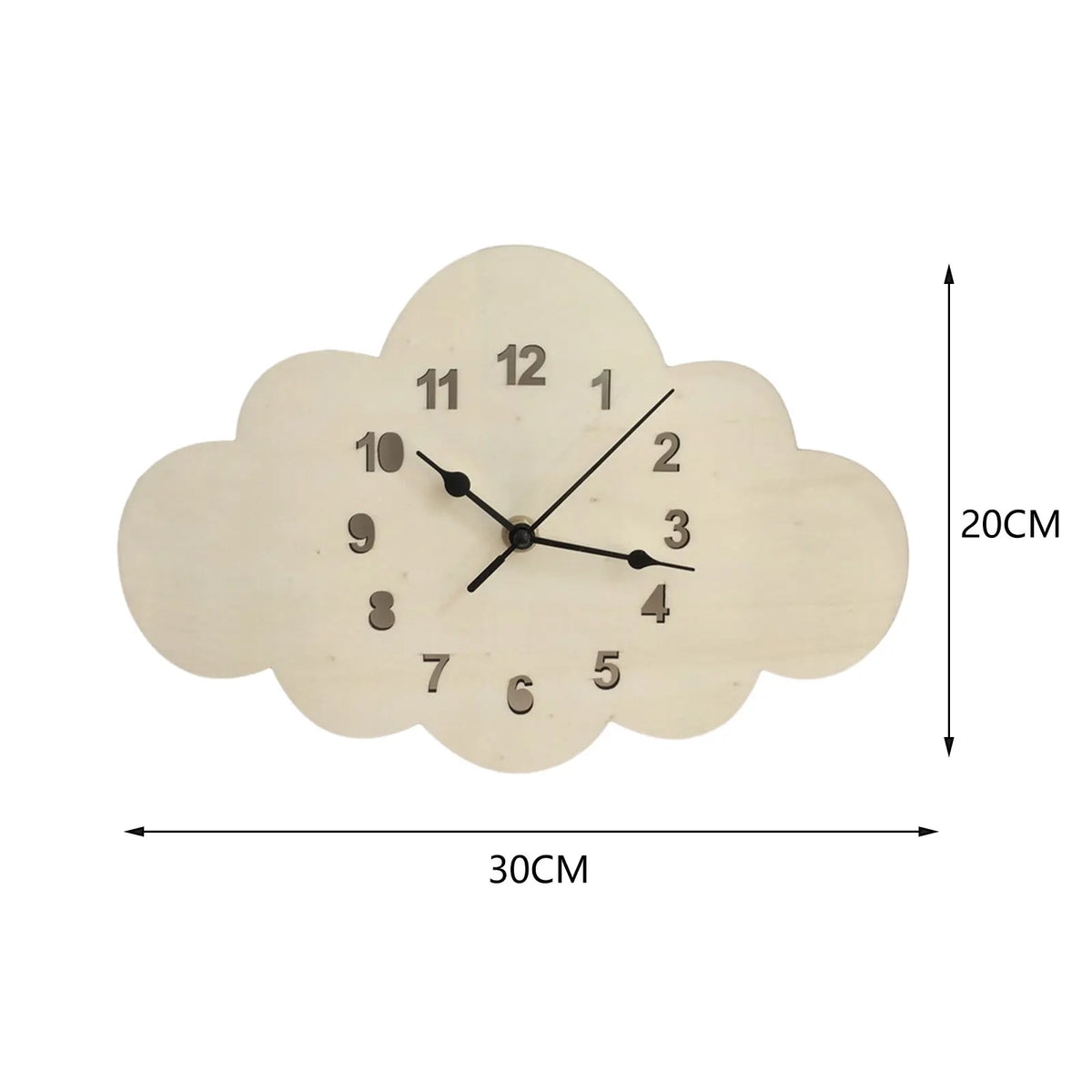 Wall Clock | Floral Pattern & Silent Movement | 28 × 26 cm