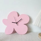 Wall Clock | Floral Pattern & Silent Movement | 28 × 26 cm