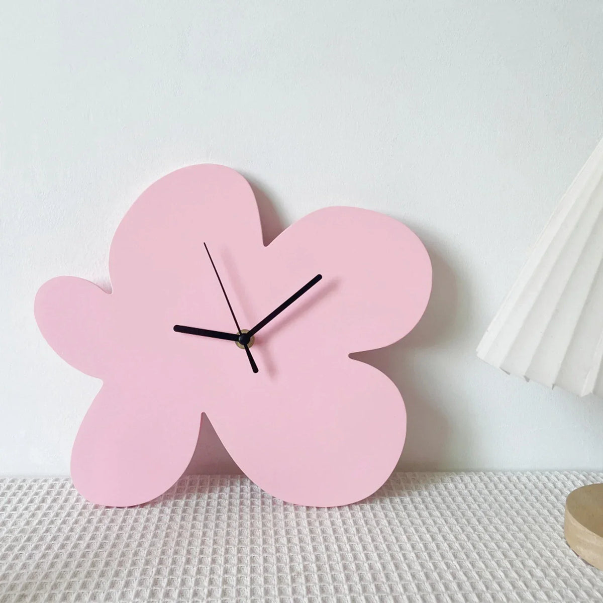 Wall Clock | Floral Pattern & Silent Movement | 28 × 26 cm