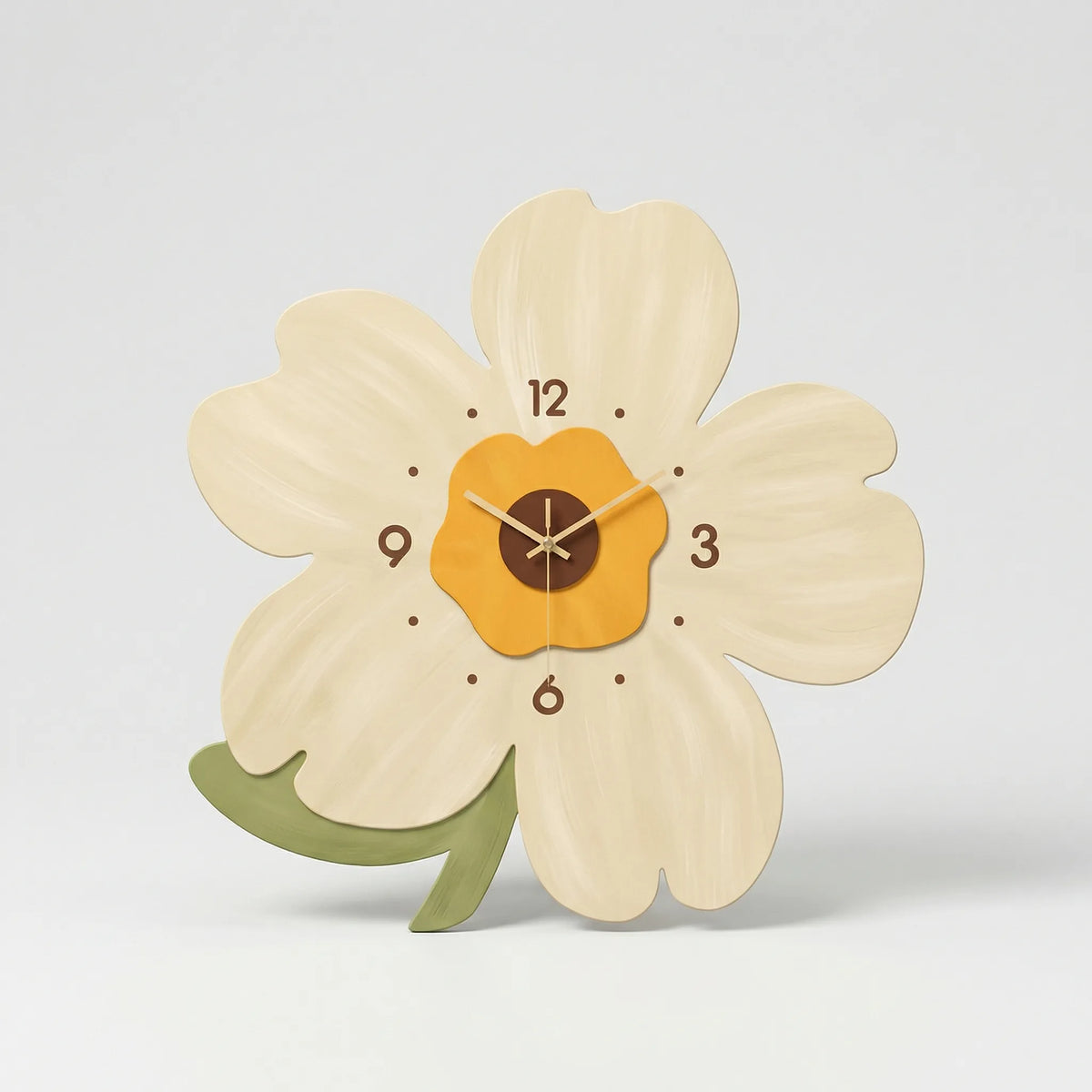 Wall Clock | Flower-Shaped & Silent Movement | 30 x 30 / 40 x 40 cm