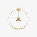 Wall Clock | Hexagonal Metal Double-Frame | 50/60 cm