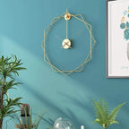 Wall Clock | Hexagonal Metal Double-Frame | 50/60 cm