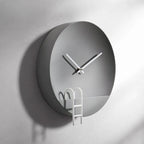 Wall Clock | Industrial Cement Finish & Silent Movement | 30 x 30 cm