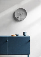 Wall Clock | Industrial Cement Finish & Silent Movement | 30 x 30 cm
