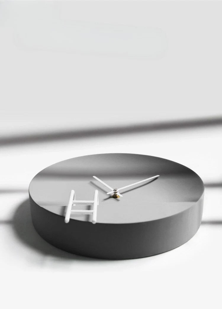 Wall Clock | Industrial Cement Finish & Silent Movement | 30 x 30 cm