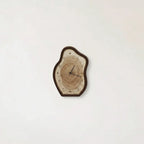 Wall Clock | Irregular Ring & Wood-Grain Finish, Silent Movement