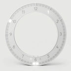 Wall Clock | LED Ring Display & USB-Powered | 30 cm