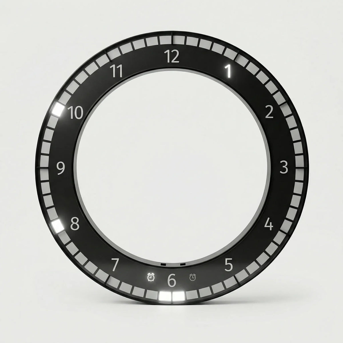 Wall Clock | LED Ring Display & USB-Powered | 30 cm