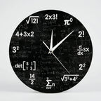 Wall Clock | Mathematical Dial & Silent Mechanism | 30 cm