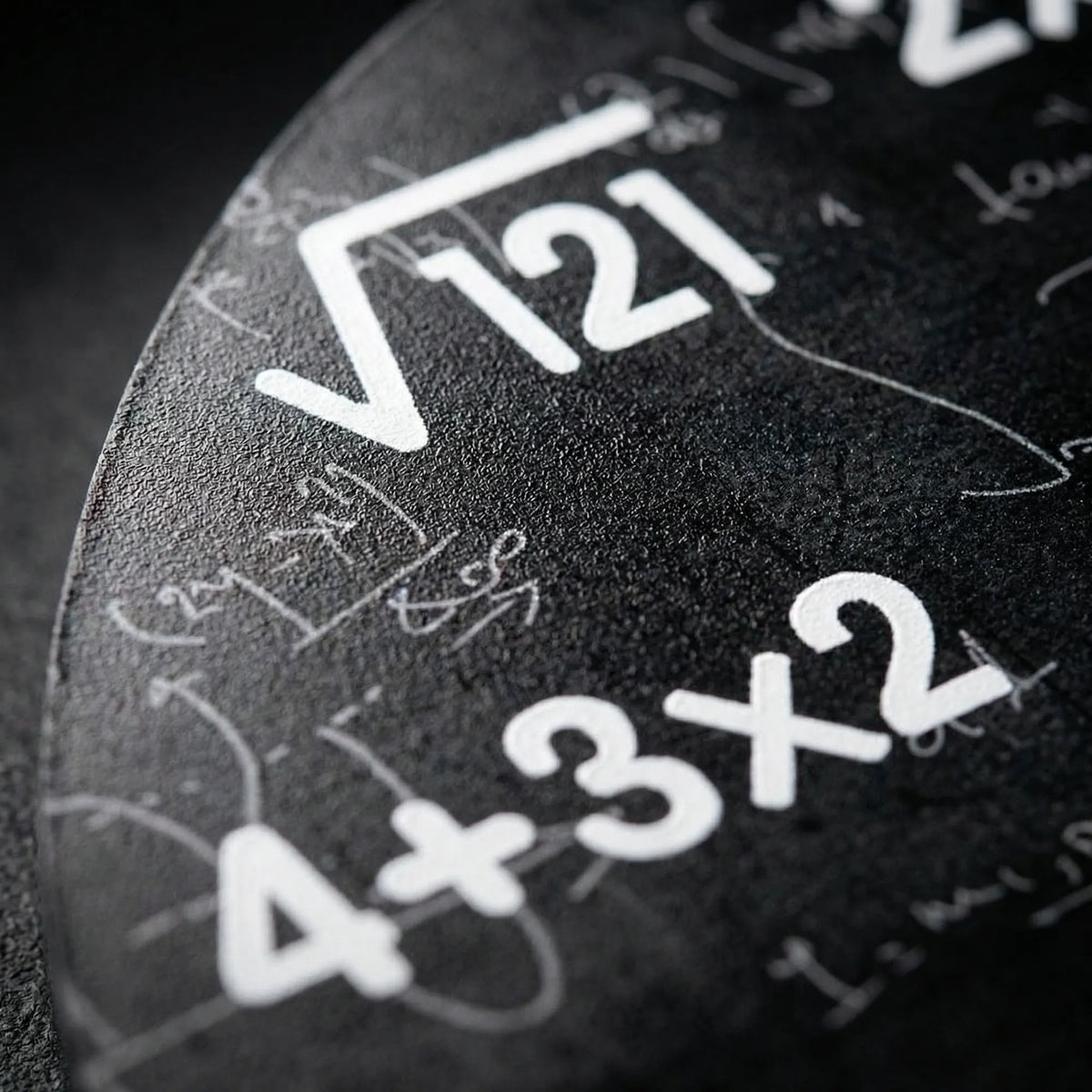 Wall Clock | Mathematical Dial & Silent Mechanism | 30 cm
