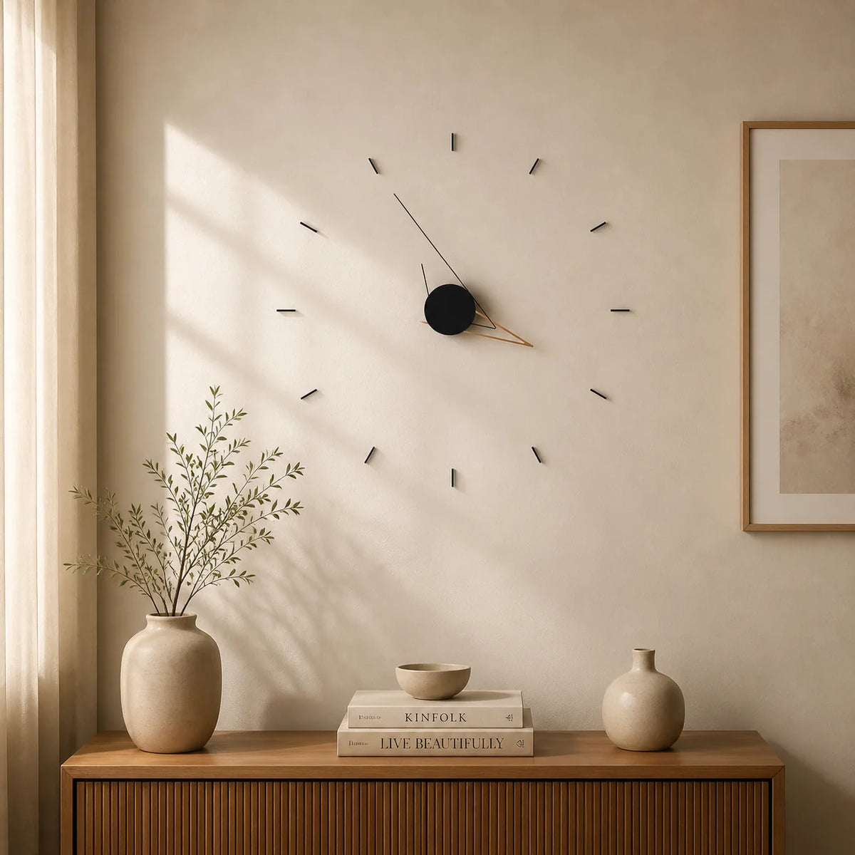 Wall Clock | Minimalist Design & Silent Movement | 30 x 30 cm