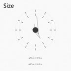 Wall Clock | Minimalist Design & Silent Movement | 30 x 30 cm