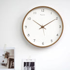 Wall Clock | Minimalist Silent & Solid Wood | 10 Inch