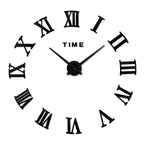 Wall Clock | Roman Numeral Sticker Design | Silent Quartz Movement