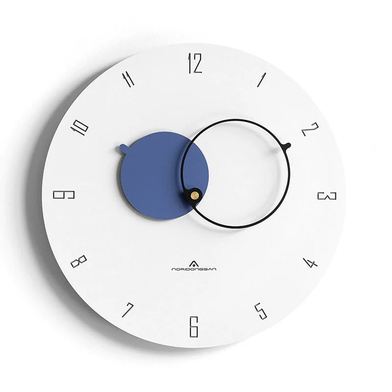 Wall Clock | Scandinavian Minimalist & Easy-to-Read | 38 cm Diameter