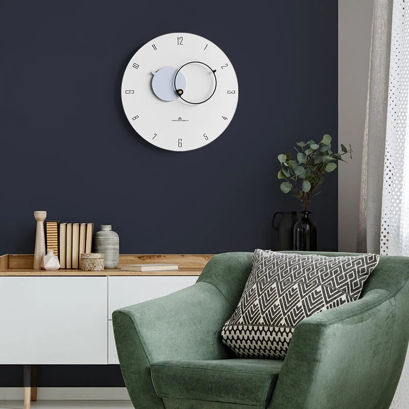Wall Clock | Scandinavian Minimalist & Easy-to-Read | 38 cm Diameter