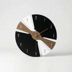 Wall Clock | Sculptural Segmented Dial & Silent Mechanism | 25 cm Diameter