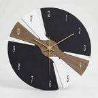 Wall Clock | Sculptural Segmented Dial & Silent Mechanism | 25 cm Diameter