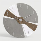 Wall Clock | Sculptural Segmented Dial & Silent Mechanism | 25 cm Diameter
