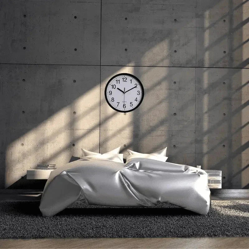 Wall Clock | Silent Analog Quartz | 10-Inch Diameter