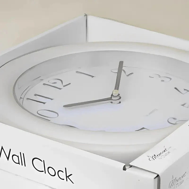 Wall Clock | Silent Analog Quartz | 10-Inch Diameter