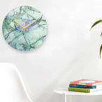 Wall Clock | Silent Quartz Movement & Glass Face | 12-Inch