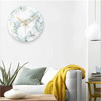 Wall Clock | Silent Quartz Movement & Glass Face | 12-Inch