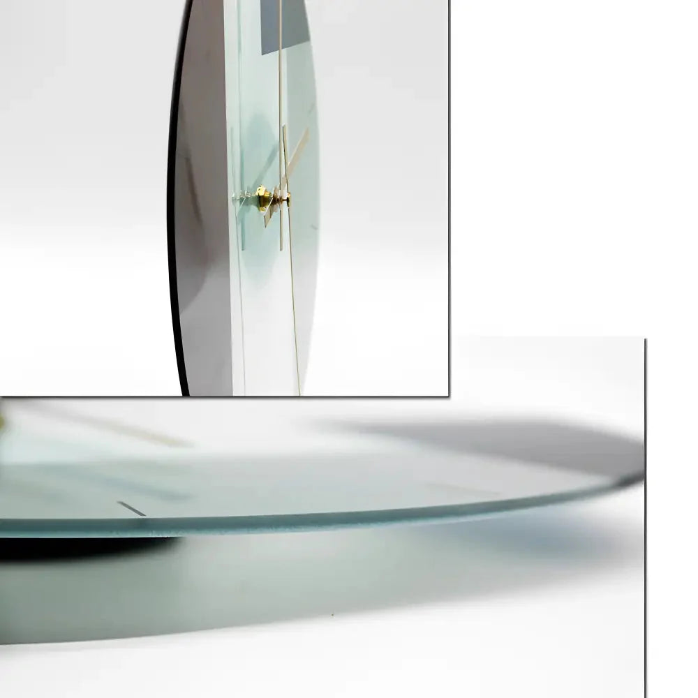 Wall Clock | Silent Quartz Movement & Glass Face | 12-Inch