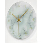Wall Clock | Silent Quartz Movement & Glass Face | 12-Inch