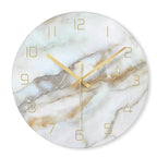 Wall Clock | Silent Quartz Movement & Glass Face | 12-Inch