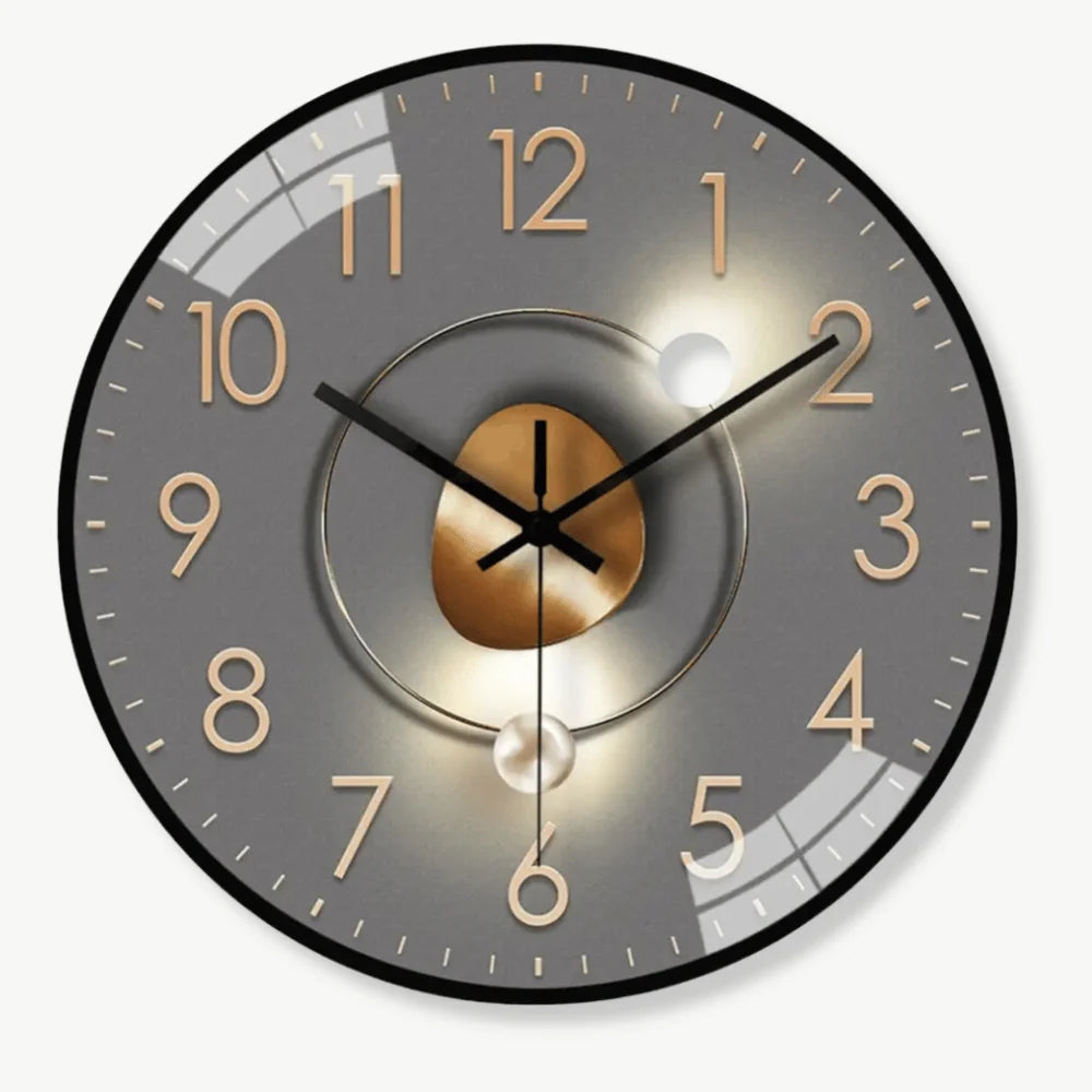Wall Clock | Silent Quartz Movement | Light & Shadow Design