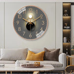 Wall Clock | Silent Quartz Movement | Light & Shadow Design