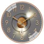 Wall Clock | Silent Quartz Movement | Light & Shadow Design