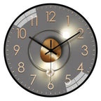 Wall Clock | Silent Quartz Movement | Light & Shadow Design