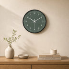 Wall Clock | Silent Quartz Movement & Minimalist Design | 20 cm Diameter