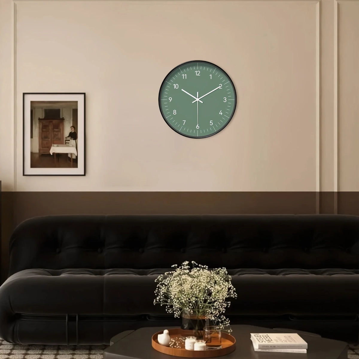 Wall Clock | Silent Quartz Movement & Minimalist Design | 20 cm Diameter