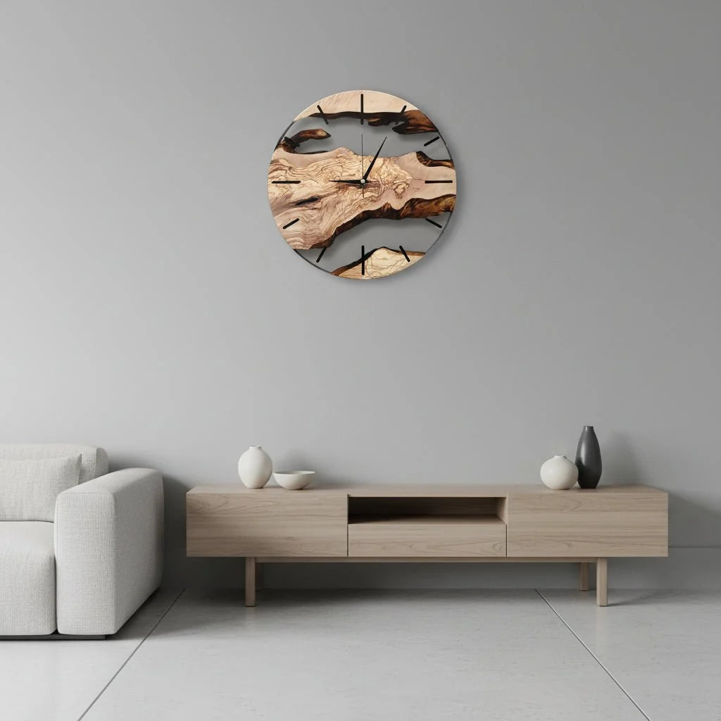 Wall Clock | Silent Quartz Movement & Wood Finish