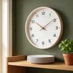Wall Clock | Silent Quartz Movement & Wooden Frame