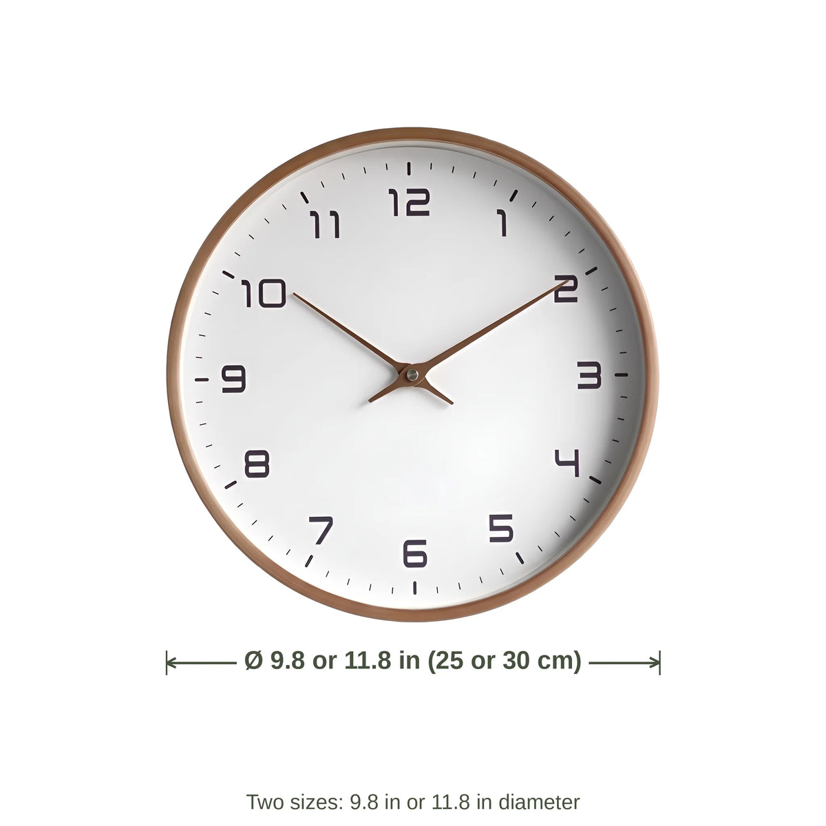 Wall Clock | Silent Quartz Movement & Wooden Frame