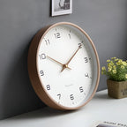 Wall Clock | Silent Quartz Movement & Wooden Frame