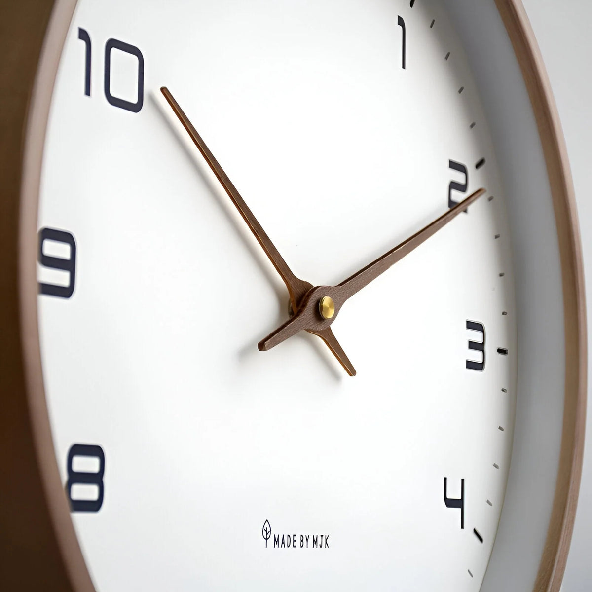 Wall Clock | Silent Quartz Movement & Wooden Frame