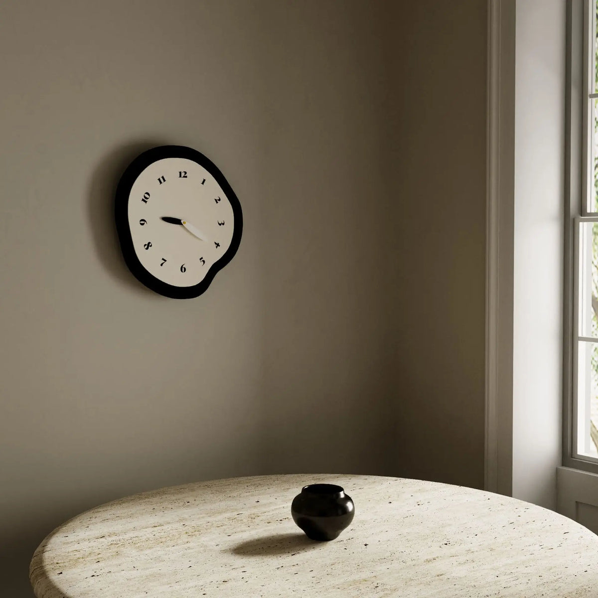 Wall Clock | Silent Quartz & Scandinavian Design | 30 x 30 cm
