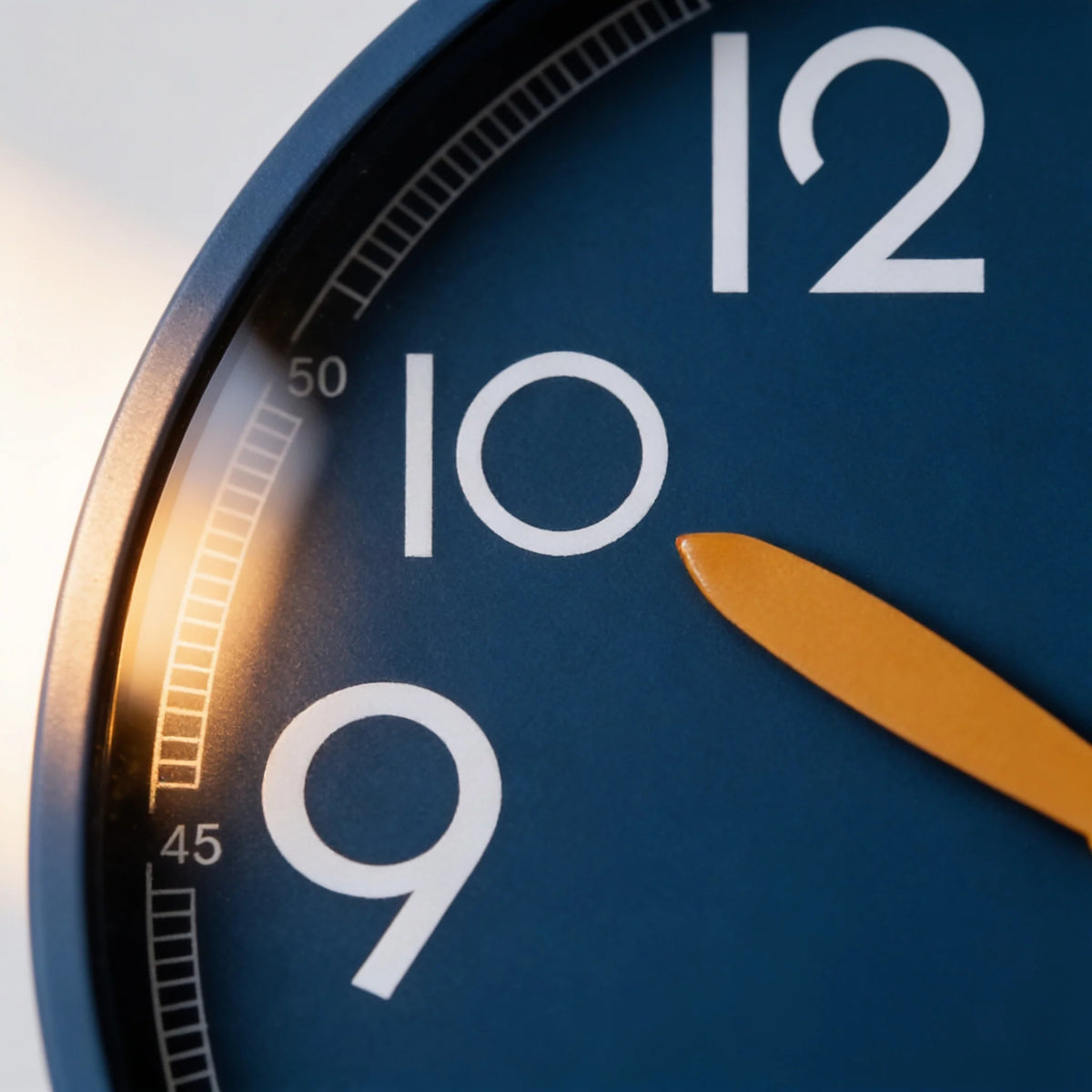 Wall Clock | Silent Sweep Movement & Bold Easy-Read Numerals