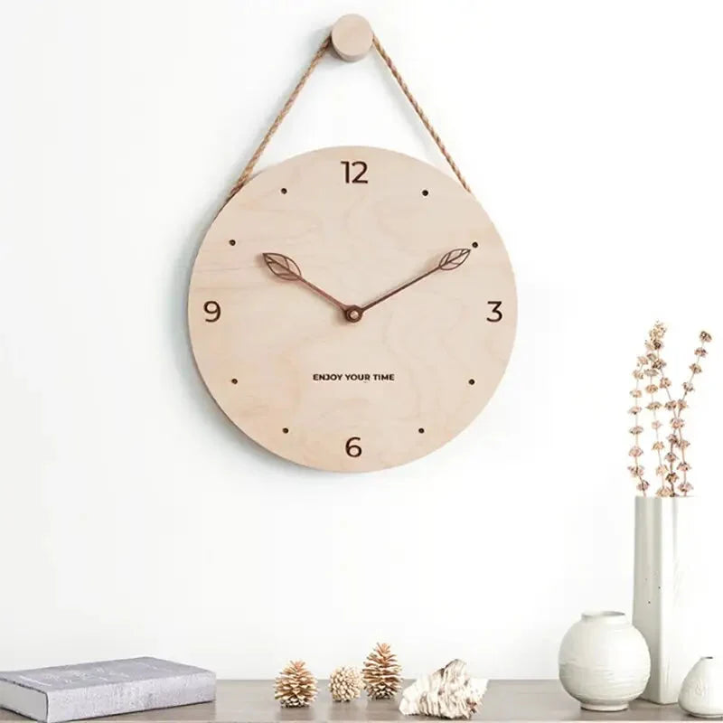 Wall Clock | Silent Sweep & Natural Birch Wood | Minimalist Design