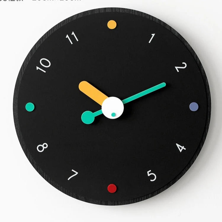 Wall Clock | Silent Sweep & Walnut Hands | 30 cm